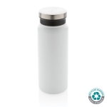 Botella de acero reciclado con tapón original 600ml Land Recycled color blanco