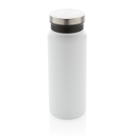 Botella de acero reciclado con tapón original 600ml Land Recycled color blanco quinta vista