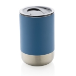 Vaso termo acero reciclado con tapa antigoteo 360ml Inspire Recycled color azul vista de impresión