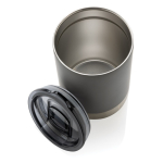 Vaso termo acero reciclado con tapa antigoteo 360ml Inspire Recycled color gris oscuro cuarta vista