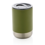 Vaso termo acero reciclado con tapa antigoteo 360ml Inspire Recycled color verde militar quinta vista
