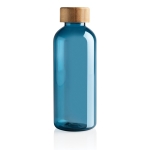 Botella de plástico reciclado y tapón bambú 660ml Evolution Recycled color azul segunda vista