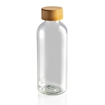 Botella de plástico reciclado y tapón bambú 660ml Evolution Recycled color transparente quinta vista