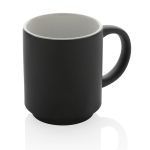 Taza de cerámica apilable de diseño en color 180ml color negro