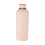 Botella termo de acero inoxidable con acabado mate 500ml Spring color rosa claro tercera vista
