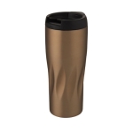 Vaso termo con original diseño geométrico de ondas 450ml Waves color dorado