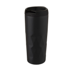 Colorido vaso isotérmico geométrico de acero antifugas 450ml Prism color negro