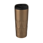 Colorido vaso isotérmico geométrico de acero antifugas 450ml Prism color dorado