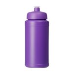 Bidón deportivo publicitario de alta calidad 500ml Baseline® color morado segunda vista frontal
