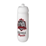 Bidón de gran capacidad fabricación Europea 750ml HydroFlex color blanco vista con logo