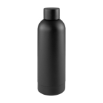 Botella de acero de diseño impecable con logotipo 750ml Routine color negro primera vista