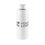 Botella de acero de diseño impecable con logotipo 750ml Routine color blanco vista principal