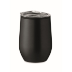 Vaso de acero inoxidable de doble pared con tapa 350ml Colors color negro segunda vista