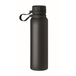 Botella térmica de acero con tapa y asa de silicona 780ml Inox Turn color negro