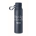 Botella térmica de acero con tapa y asa de silicona 780ml Inox Turn color azul ultramarino vista principal