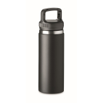 Botellas de acero aisladas con asa de transporte 500ml Handle color negro