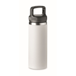 Botellas de acero aisladas con asa de transporte 500ml Handle color blanco
