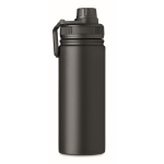 Botella de acero aislada con boquilla para merchandising 500ml Take color negro septima vista