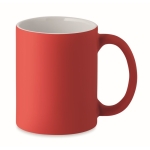 Taza de cerámica en color mate de 300ml Classic Matt color rojo