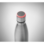 Botella de acero con recordatorio de hidratación 500ml Inox Reminder color plateado mate vista fotografía tercera vista