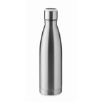 Botella de acero con recordatorio de hidratación 500ml Inox Reminder color plateado mate octava vista