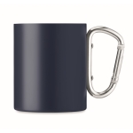 Taza acero de doble pared con asa mosquetón 300ml Metal Colors color azul ultramarino quinta vista