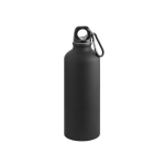 Botella de aluminio color mate con mosquetón 540ml Matt Cruiser color negro