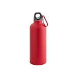 Botella de aluminio color mate con mosquetón 540ml Matt Cruiser color rojo