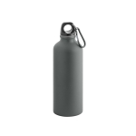 Botella de aluminio color mate con mosquetón 540ml Matt Cruiser color gris oscuro