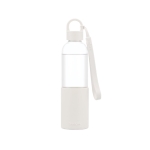 Botella de tritán con funda de silicona de colores 500ml Melior color blanco