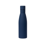 Botella de acero promocional con tacto de goma 750ml Avenue SoftTouch color azul marino primera vista