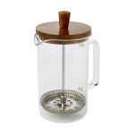 Cafetera de prensa francesa para 3 cafés 600ml French Coffee Press color transparente tercera vista