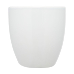 Taza de cerámica con acabado brillante de 430ml Cappuccino color blanco segunda vista frontal
