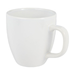 Taza de cerámica con acabado brillante de 430ml Cappuccino color blanco