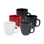 Taza de cerámica con acabado brillante de 430ml Cappuccino color blanco segunda vista varios colores