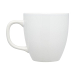 Taza de cerámica con acabado brillante de 430ml Cappuccino color blanco segunda vista lateral