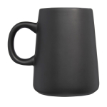 Taza de cerámica con forma de jarra de 450ml Wide Base color negro segunda vista lateral