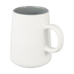 Taza de cerámica con forma de jarra de 450ml Wide Base color blanco