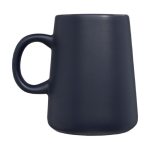 Taza de cerámica con forma de jarra de 450ml Wide Base color azul marino segunda vista lateral