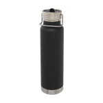 Bidón deportivo promocional de acero función termo 750ml Thor Sport color negro tercera vista