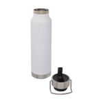 Bidón deportivo promocional de acero función termo 750ml Thor Sport color blanco segunda vista
