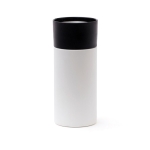 Taza termo de acero con apertura con una sola mano 300ml OnePress color blanco