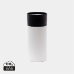 Taza termo de acero con apertura con una sola mano 300ml OnePress color blanco