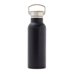 Botella de acero inoxidable de gran duración 500ml Clip Modern color negro