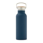 Botella de acero inoxidable de gran duración 500ml Clip Modern color azul