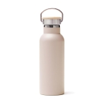 Botella de acero inoxidable de gran duración 500ml Clip Modern color beige