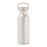 Botella de acero inoxidable de gran duración 500ml Clip Modern color plateado