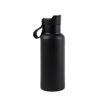 Botella termo promocional con asa y apertura de botón 500ml OnePress color negro