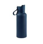 Botella termo promocional con asa y apertura de botón 500ml OnePress color azul