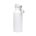 Botella termo promocional con asa y apertura de botón 500ml OnePress color blanco